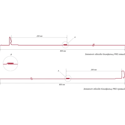 Левый элемент обхода Кликфальц Про Grand Line 0,5 Drap ТХ RR 32 темно-коричневый — 572682 Левый элемент обхода Кликфальц Про Grand Line 0,5 Drap ТХ RR 32 темно-коричневый — 572682