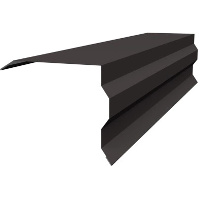 Торцевая планка фигурная 100х85 Grand Line 0,5 Drap ТХ RR 32 темно-коричневый (3м) — 573901 Торцевая планка фигурная 100х85 Grand Line 0,5 Drap ТХ RR 32 темно-коричневый (3м) — 573901