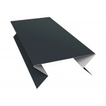 Планка угла внешнего составная нижняя Экобрус Grand Line 0,5 Drap ТХ RAL 7016 антрацитово-серый (3м)