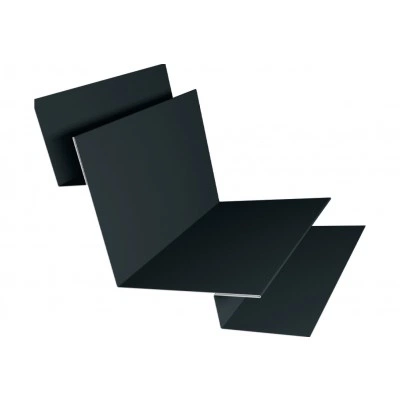 Угол внутренний сложный 90 градусов Grand Line 0,45 Drap ТХ RAL 7016 антрацитово-серый (3м) — 577539