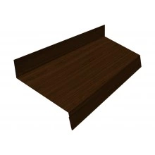 Отлив Grand Line простой 70 мм 0,45 Принт Элит Шоколадное дерево TwinColor (2м)