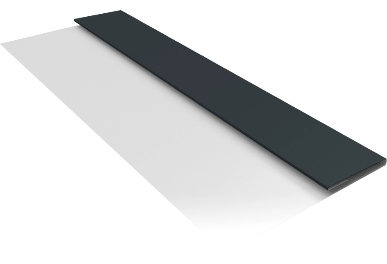 Планка стартовая Блок-хаус новый Grand Line 0,5 Rooftop Бархат RAL 7016 антрацитово-серый (3м)