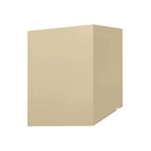Скатный кожух для трубы Grand Line 1040×520 мм, высоты 1520/880 мм, 0,45 ПЭ RAL 1015 светлая слоновая кость