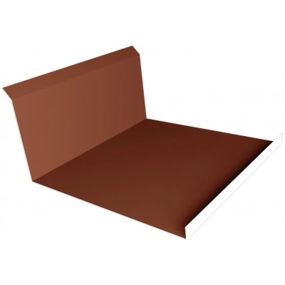 Планка примыкания нижняя 20х122х260х15 Grand Line 0,45 Drap ТХ RAL 8004 терракота (3м) — 589290 Планка примыкания нижняя 20х122х260х15 Grand Line 0,45 Drap ТХ RAL 8004 терракота (3м) — 589290