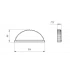 Малая торцевая заглушка конька Grand Line 0,45 Drap ТХ RAL 7004 сигнальный серый — 591730 Малая торцевая заглушка конька Grand Line 0,45 Drap ТХ RAL 7004 сигнальный серый — 591730