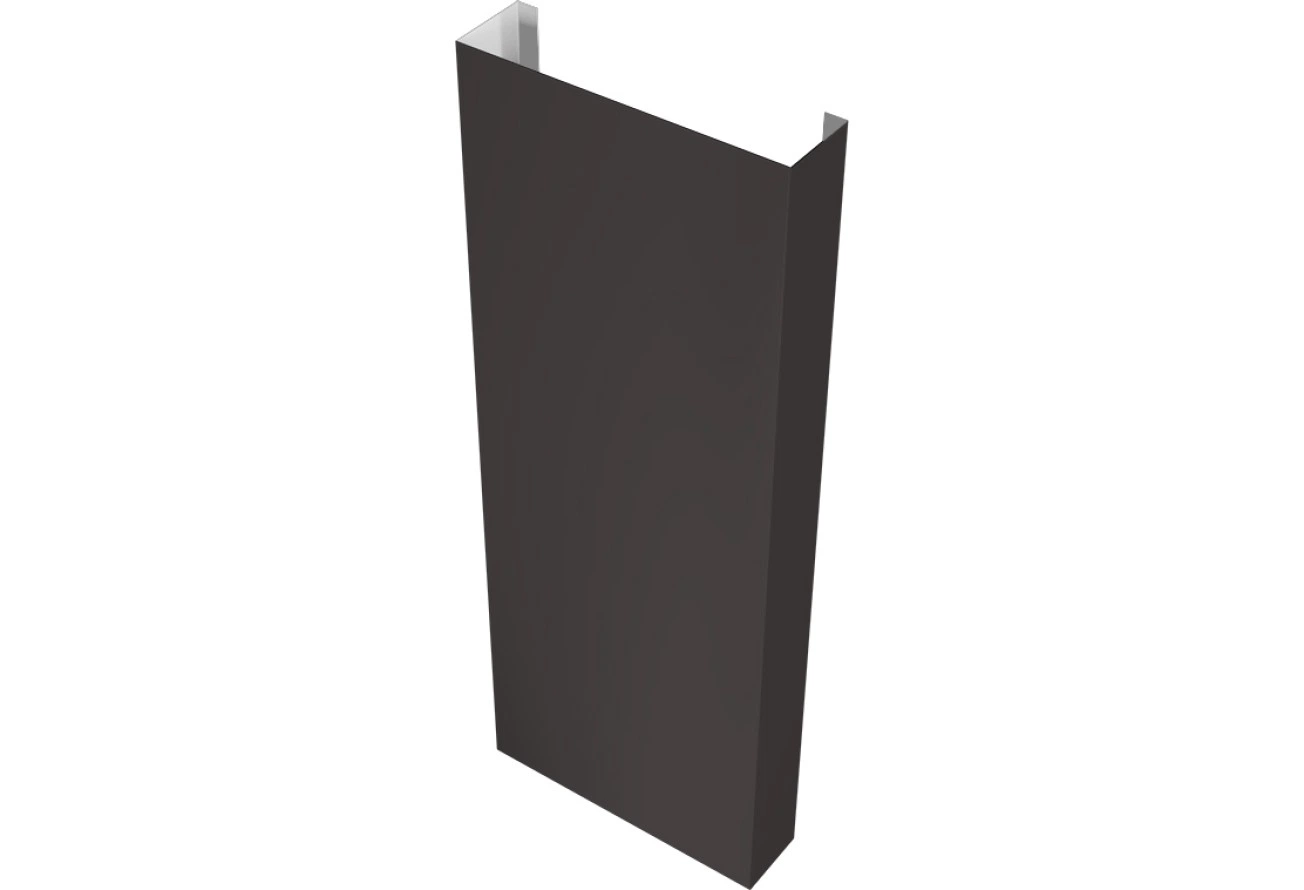 Декоративный полустолб Grand Line для профнастила С8,С10 0,5 PurPro RR 32 темно-коричневый (1,5м)