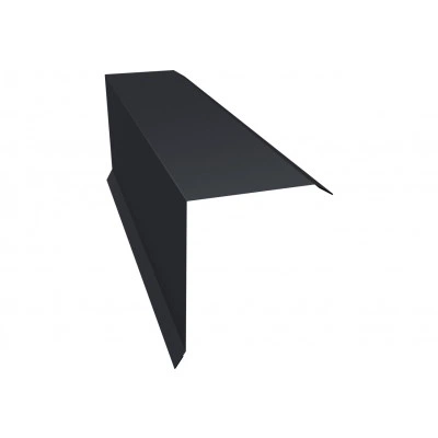 Торцевая планка 150х100 Grand Line 0,5 Атлас с пленкой RAL 7024 мокрый асфальт (3м) — 593176 Торцевая планка 150х100 Grand Line 0,5 Атлас с пленкой RAL 7024 мокрый асфальт (3м) — 593176