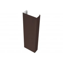 Декоративный полустолб Grand Line для профнастила С21 0,5 Drap ТХ RAL 8017 шоколад (2,5м)
