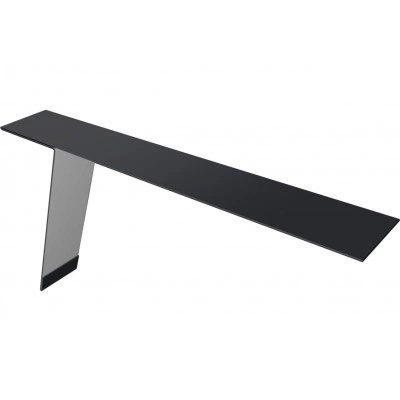 Карнизная планка фальц 130х80 Grand Line 0,4 ПЭ с пленкой RAL 7024 мокрый асфальт (2м) — 598769 Карнизная планка фальц 130х80 Grand Line 0,4 ПЭ с пленкой RAL 7024 мокрый асфальт (2м) — 598769