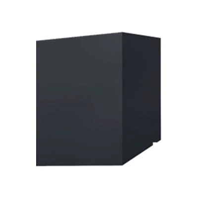 Скатный кожух для трубы Grand Line 800×400 мм, высоты 900/550 мм, 0,45 ПЭ RAL 7024 мокрый асфальт — 602155