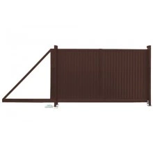 Ворота Grand Line откатные Estet 2,0х4,5 RAL 8017