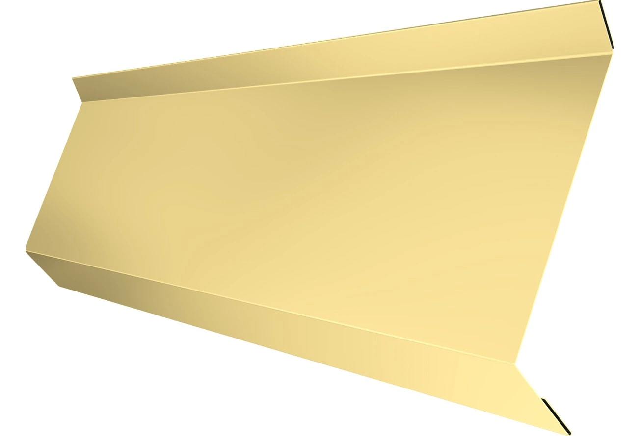 Планка примыкания в штробу 60 Grand Line 0,4 ПЭ с пленкой RAL 1014 слоновая кость (3м)