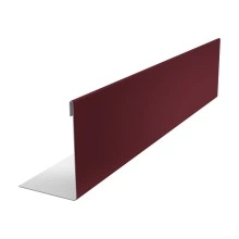 Нащельник 25х35 для забора жалюзи к ламели 150 Техас Grand Line 0,5 Сатин матовый ТХ RAL 3005 красное вино (2м)