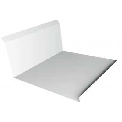 Планка примыкания нижняя 20х122х260х15 Grand Line 0,45 Drap ТХ RAL 9003 сигнальный белый (3м) — 614833 Планка примыкания нижняя 20х122х260х15 Grand Line 0,45 Drap ТХ RAL 9003 сигнальный белый (3м) — 614833