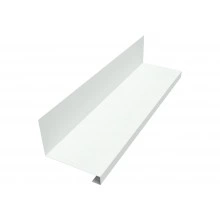 Планка примыкание нижнее к трубе фальц Grand Line 0,45 Drap ТХ RAL 9003 сигнальный белый (3м)