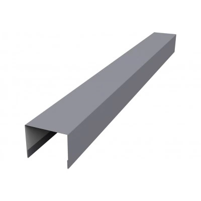 Крышка для забора жалюзи Палермо Grand Line 0,45 Drap ТХ RAL 7004 сигнальный серый (2м) — 616631