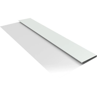 Планка стартовая Блок-хаус новый Grand Line 0,45 Drap ТХ RAL 9003 сигнальный белый (3м) — 616790