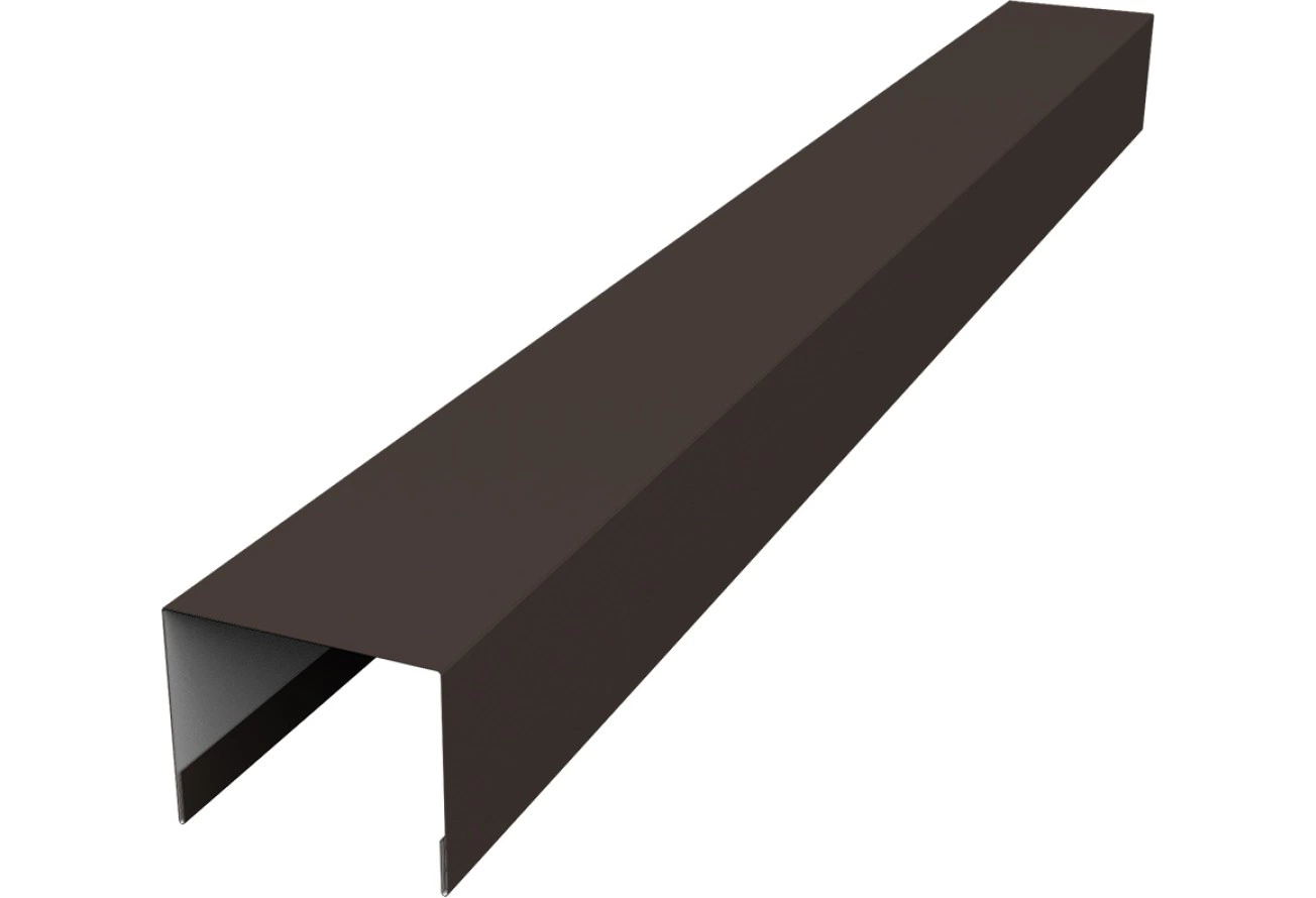 Крышка для забора жалюзи Палермо Grand Line 0,5 Сатин RR 32 темно-коричневый (3м)