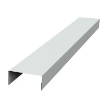 Крышка 45х20 для забора жалюзи Техас Grand Line 0,45 ПЭ RAL 9003 сигнальный белый (2м)