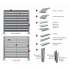 Крышка 30х20 для забора жалюзи Техас Grand Line 0,45 ПЭ RAL 7024 мокрый асфальт (2м) — 618005 Крышка 30х20 для забора жалюзи Техас Grand Line 0,45 ПЭ RAL 7024 мокрый асфальт (2м) — 618005