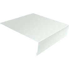 Планка околооконная простая 200х50 Grand Line 0,45 Drap ТХ RAL 9003 сигнальный белый (3м)