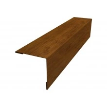 Планка завершающая 50х50 для забора жалюзи Милан Grand Line 0,45 Принт Элит Золотой дуб TwinColor (3м)