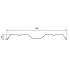 Штакетник Твин с прямым резом Grand Line 0,5 ПЭ RAL 6005 зеленый мох — 622032 Штакетник Твин с прямым резом Grand Line 0,5 ПЭ RAL 6005 зеленый мох — 622032