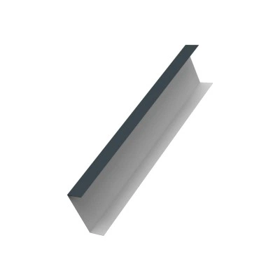 Декоративная накладка к столбу 80х80 для забора жалюзи Grand Line 0,45 Drap ТХ RAL 7016 антрацитово-серый (3м) — 622482
