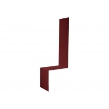 Планка примыкание боковое фальц Grand Line 0,7 ПЭ с пленкой RAL 3011 коричнево-красный (2м)