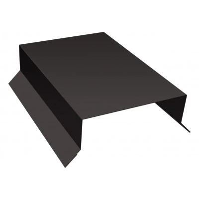 Парапетная крышка прямая 100мм Grand Line 0,45 ПЭ двухсторонний с пленкой RR 32 темно-коричневый (3м) — 623714 Парапетная крышка прямая 100мм Grand Line 0,45 ПЭ двухсторонний с пленкой RR 32 темно-коричневый (3м) — 623714