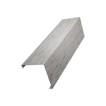 Декоративная накладка угловая к столбу 60х60 для забора жалюзи Grand Line 0,45 Принт Элит Снежное дерево TwinColor (2,5м)
