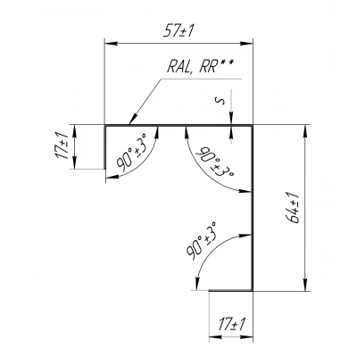 Декоративная накладка угловая к столбу 62х55 для забора жалюзи Grand Line 0,45 ПЭ RAL 2004 оранжевый (1,8м) — 624864 Декоративная накладка угловая к столбу 62х55 для забора жалюзи Grand Line 0,45 ПЭ RAL 2004 оранжевый (1,8м) — 624864