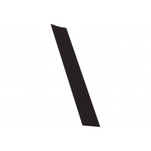 Крепежная планка для забора жалюзи Милан, Милан Слим, Токио Grand Line 0,45 ПЭ двухсторонний RAL 9005 черный (2м)
