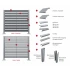 Крепежная планка нижняя для забора жалюзи Техас Grand Line 0,45 Drap ТХ RAL 8004 терракота (1,8м) — 627981 Крепежная планка нижняя для забора жалюзи Техас Grand Line 0,45 Drap ТХ RAL 8004 терракота (1,8м) — 627981