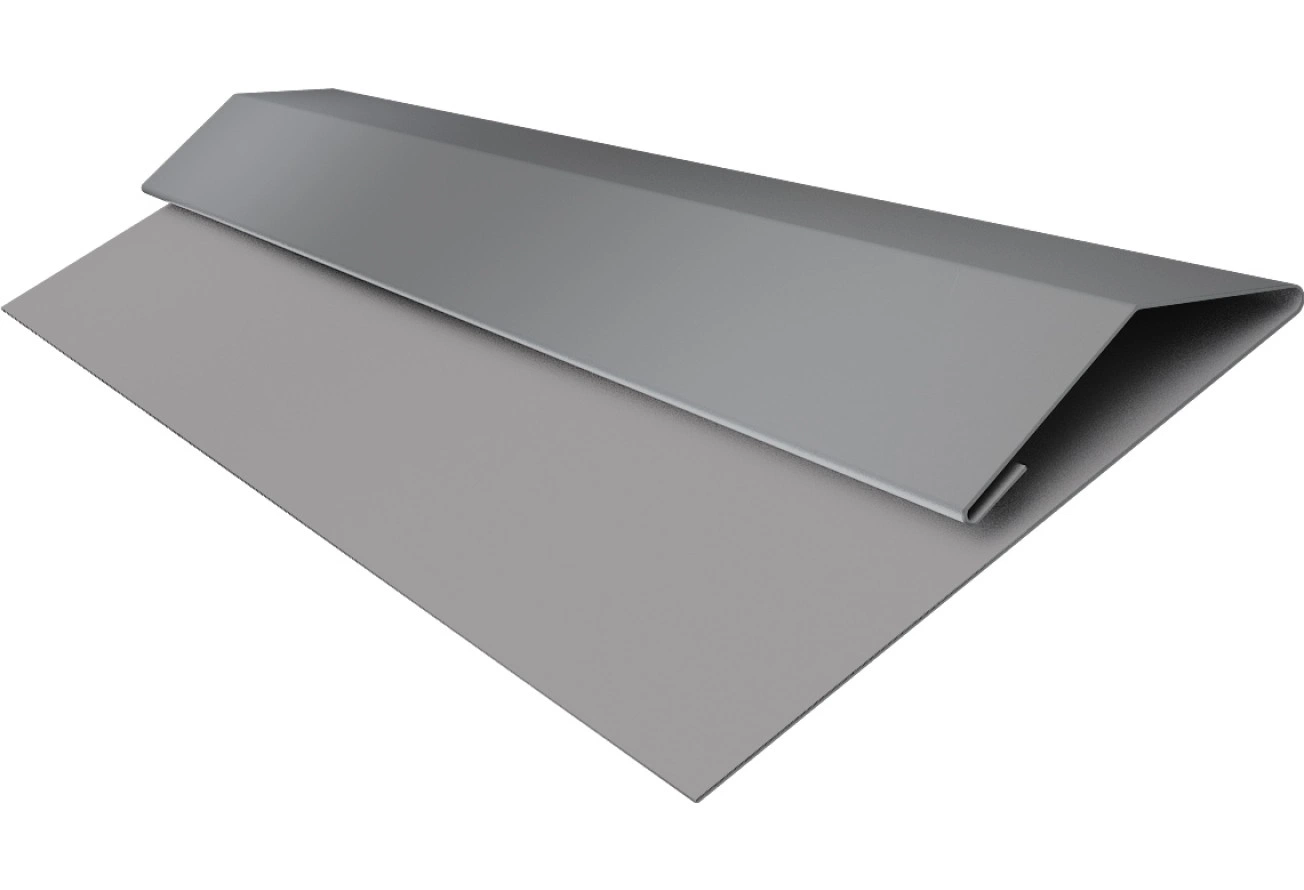Планка стартово-финишная Экобрус, Экобрус новый Grand Line 0,5 ПЭ с пленкой RAL 7004 сигнальный серый (2м)