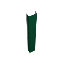 Крепежная планка нижняя для забора жалюзи Техас Grand Line 0,45 ПЭ RAL 6005 зеленый мох (3м)