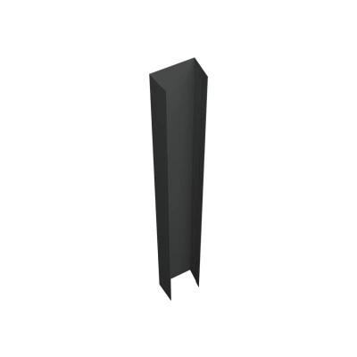 Крепежная планка верхняя для забора жалюзи Техас Grand Line 0,45 ПЭ двухсторонний RAL 7016 антрацитово-серый (3м) — 630806