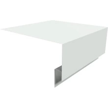 Планка околооконная сложная Блок-хаус новый 250х75х27 Grand Line 0,4 ПЭ с пленкой RAL 9003 сигнальный белый (2м)