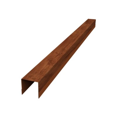 Планка вертикальная обратная для забора жалюзи Палермо Grand Line 0,45 Принт Элит Рябина TwinColor (1,8м) — 632836