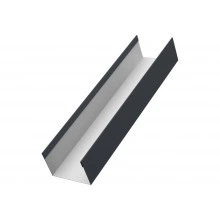 Стойка для забора жалюзи Милан, Токио Grand Line 0,45 Drap RAL 7024 мокрый асфальт (2,5м)