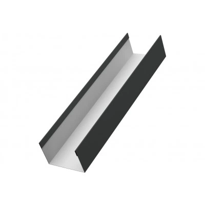 Стойка для забора жалюзи Милан, Токио Grand Line 0,45 ПЭ RAL 7016 антрацитово-серый (3м) — 633505