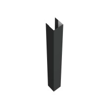 Стойка для забора жалюзи Техас Grand Line для монтажа с крепежным вкладышем 0,5 Drap ТХ RAL 7016 антрацитово-серый (2,5м)