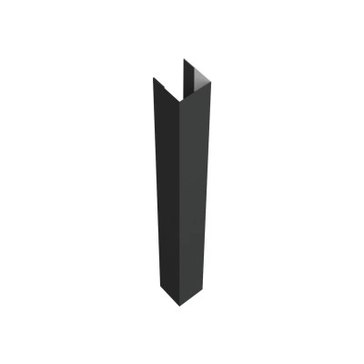 Стойка для забора жалюзи Техас Grand Line для монтажа с крепежным вкладышем 0,5 Rooftop Бархат RAL 7016 антрацитово-серый (2м) — 634501 Стойка для забора жалюзи Техас Grand Line для монтажа с крепежным вкладышем 0,5 Rooftop Бархат RAL 7016 антрацитово-серый (2м) — 634501