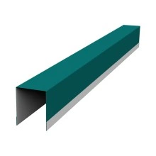 Планка опорная составная внутренняя для забора жалюзи Палермо Grand Line 0,45 ПЭ RAL 5021 водная синь (2,5м)