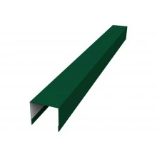 Стойка боковая крепежная для забора жалюзи Палермо Grand Line 0,7 ПЭ RAL 6005 зеленый мох (1,8м)