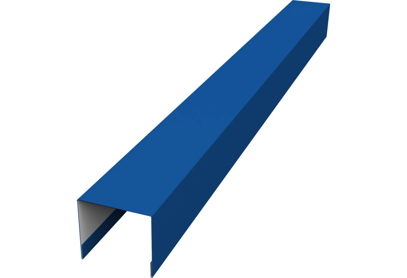 Стойка боковая крепежная для забора жалюзи Палермо Grand Line 0,7 ПЭ RAL 5005 сигнальный синий (2м)