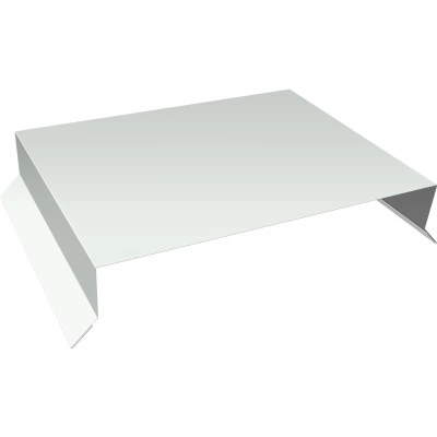 Парапетная крышка прямая 250мм Grand Line 0,4 ПЭ с пленкой RAL 9003 сигнальный белый (2м) — 639364