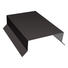 Парапетная крышка прямая 100мм Grand Line 0,5 PurLite матовый RR 32 темно-коричневый (2,5м)