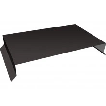 Парапетная крышка прямая 390мм Grand Line 0,5 PurLite матовый RR 32 темно-коричневый (2,5м)