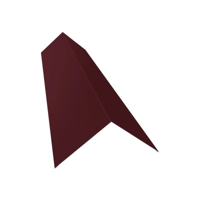 Планка плоского конька 145х145 Grand Line 0,45 ПЭ двухсторонний с пленкой RAL 3005 красное вино (3м) — 645724 Планка плоского конька 145х145 Grand Line 0,45 ПЭ двухсторонний с пленкой RAL 3005 красное вино (3м) — 645724